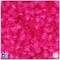 BeadTin Dark Pink Transparent 8mm Faceted Bicone Plastic Craft Beads (200pcs)